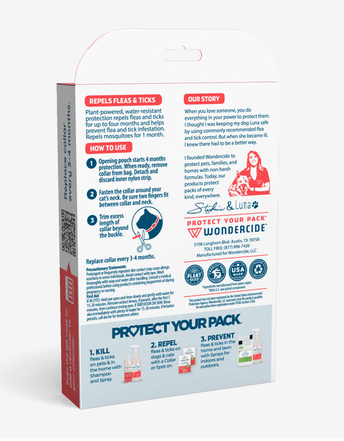 Load image into Gallery viewer, Flea &amp; Tick Collar for Dogs + Cats with Natural Essential Oils
