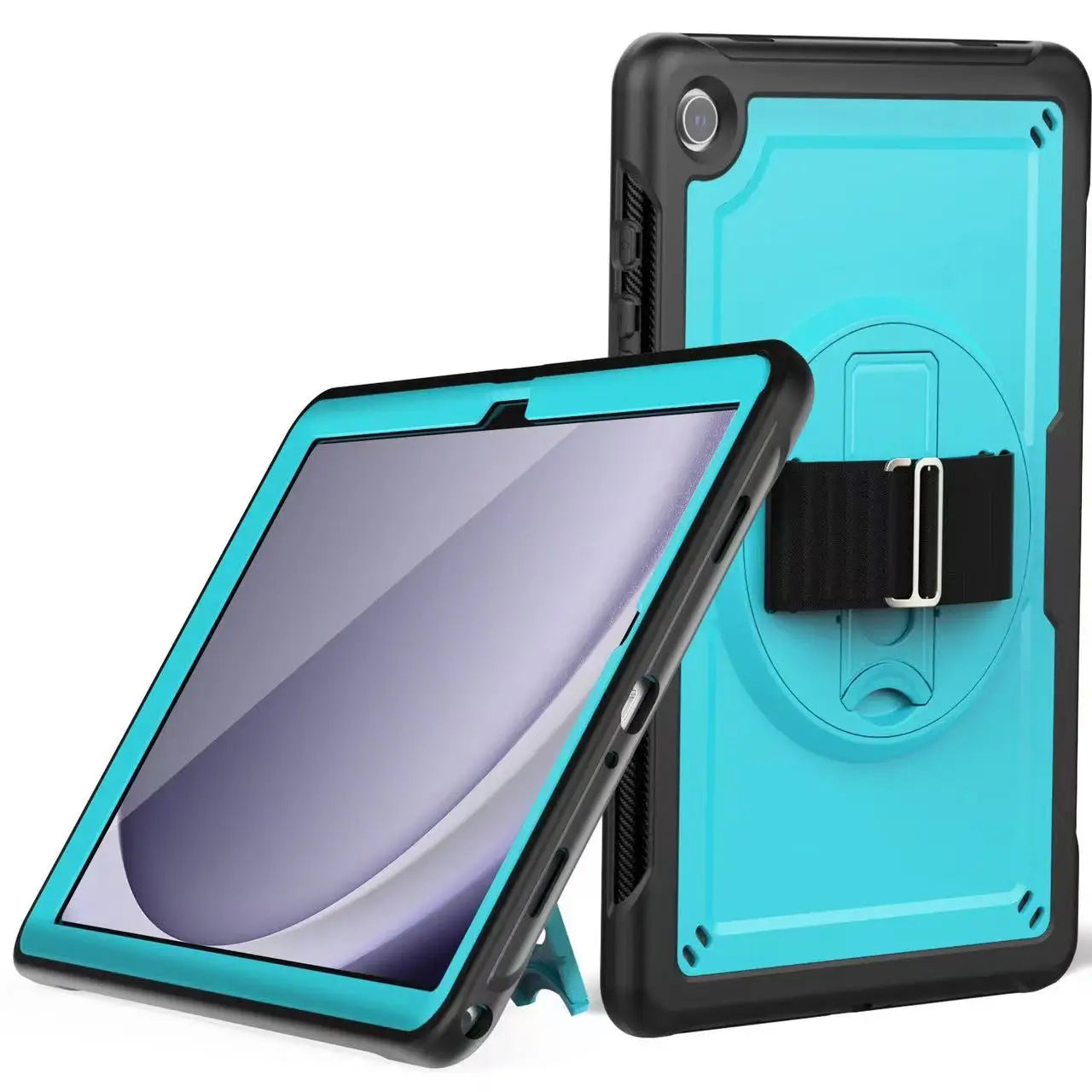 Armor Case for Samsung Galaxy Tab A9 plus 11Inch 2023 Protective Rugged Shockproof Cover 360° Swivel Stand for Tab A9 8.7Inch