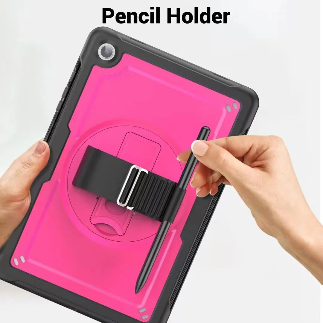 Armor Case for Samsung Galaxy Tab A9 plus 11Inch 2023 Protective Rugged Shockproof Cover 360° Swivel Stand for Tab A9 8.7Inch