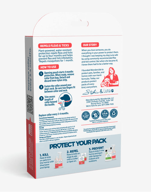 Load image into Gallery viewer, Flea &amp; Tick Collar for Dogs + Cats with Natural Essential Oils
